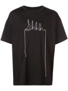 Mostly Heard Rarely Seen Yarn Sketch Shh T-shirt - Black