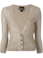 Just Cavalli Knit Buttoned Cardigan, Women's, Size: Small, Grey, Polyester