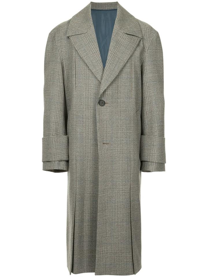 Wooyoungmi Classic Check Long Coat - Multicolour