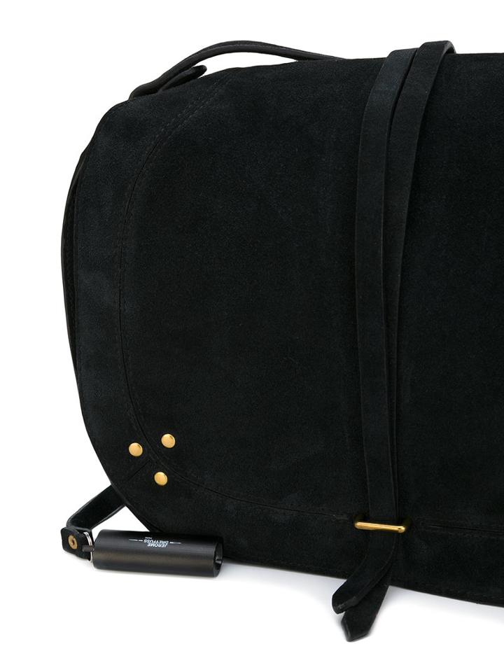 Jérôme Dreyfuss - Nestor Shoulder Bag - Women - Cotton/calf Suede - One Size, Black, Cotton/calf Suede