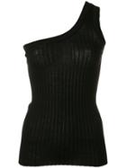 Circus Hotel One-shoulder Tank Top - Black