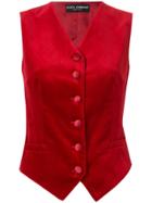 Dolce & Gabbana Fitted Waistcoat - Red
