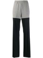 Mm6 Maison Margiela Track Pinstripe Tailored Trousers - Blue