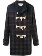 Loewe Tartan Duffle Coat - Blue