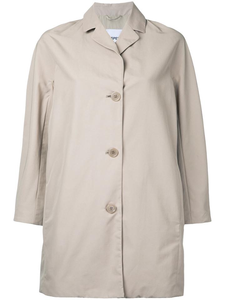 Aspesi - Long Jacket - Women - Cotton/polyamide/polyester - S, Nude/neutrals, Cotton/polyamide/polyester