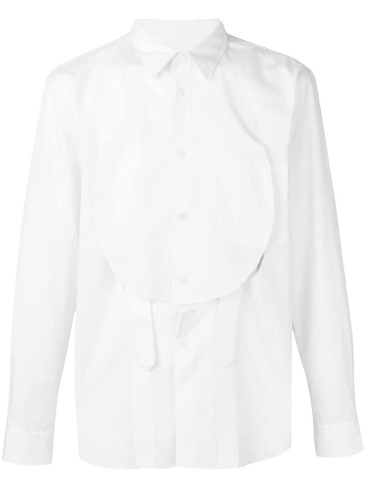 Comme Des Garçons Homme Plus Detached Bib Shirt - White
