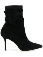 Benedetta Boroli Pointed Ankle Boots - Black