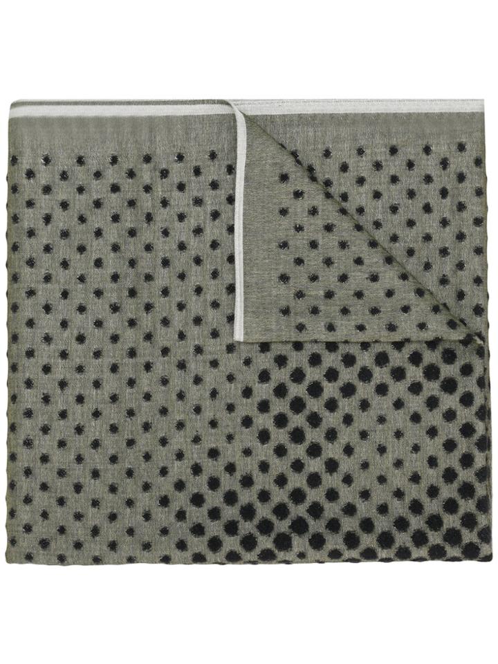 Hydrogen Spotty Scarf - Green
