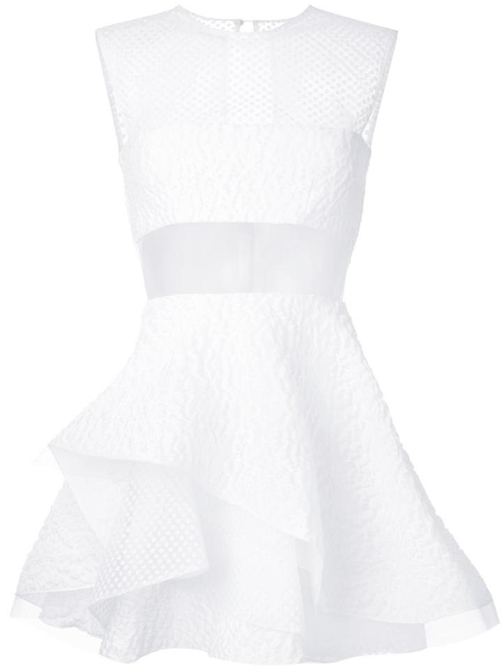 Alex Perry 'aida' Dress, Women's, Size: 8, White, Linen/flax