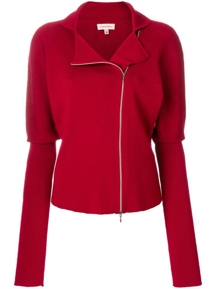 Romeo Gigli Vintage Layered Effect Knitted Jacket