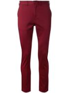 Fadeless Cropped Chino Trousers - Red