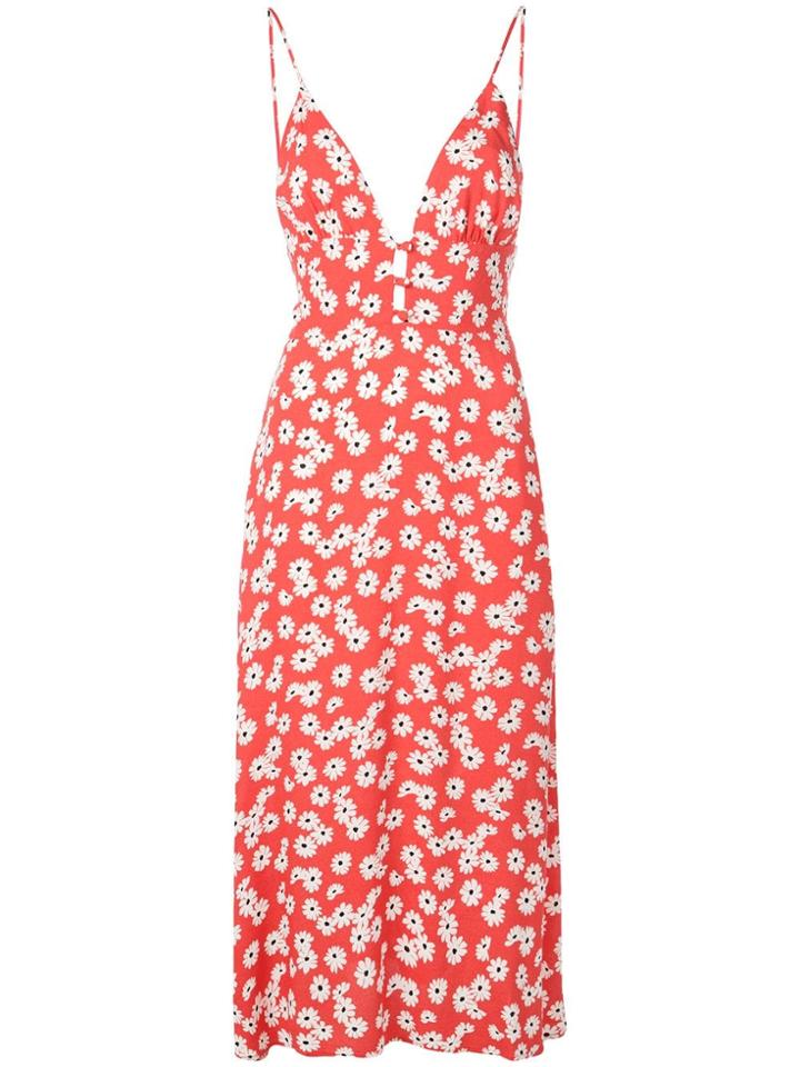 Reformation Montague Dress - Red
