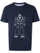 Lc23 - Robot Print T-shirt - Men - Cotton - L, Blue, Cotton