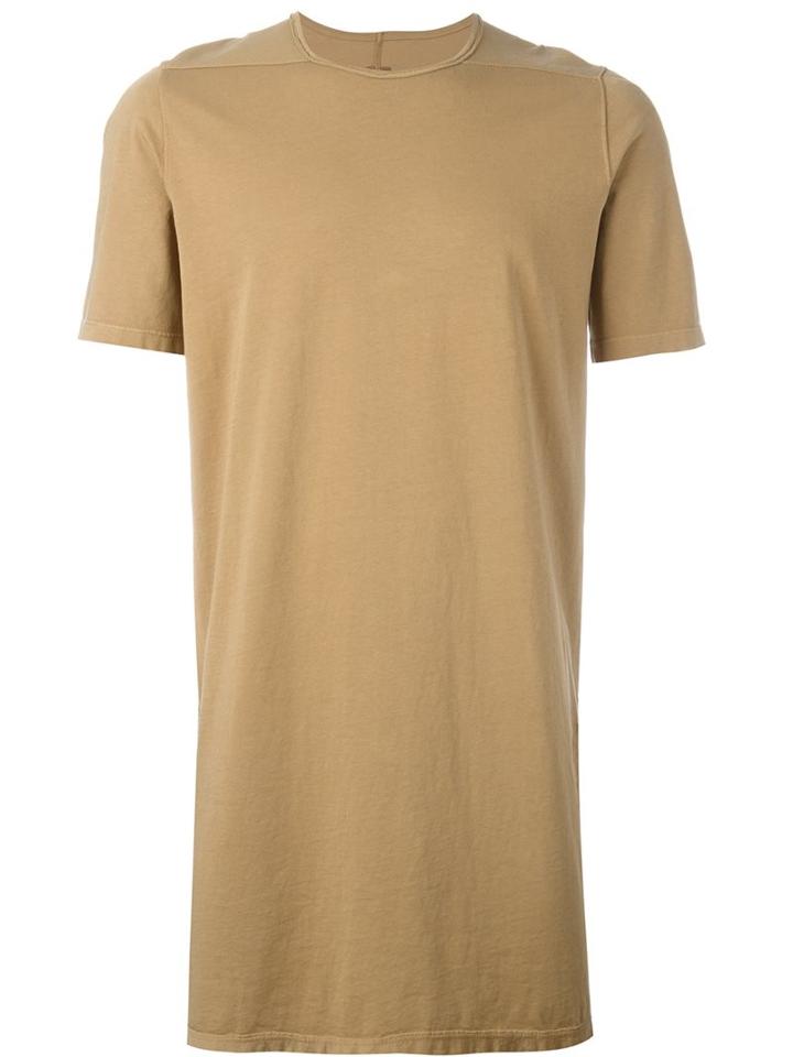 Rick Owens Drkshdw Back Detail Long T-shirt, Men's, Size: Large, Nude/neutrals, Cotton