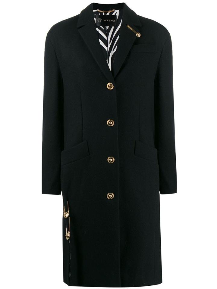 Versace Tailored Coat - Black