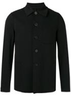 Harris Wharf London Buttoned Jacket, Men's, Size: 46, Black, Cotton