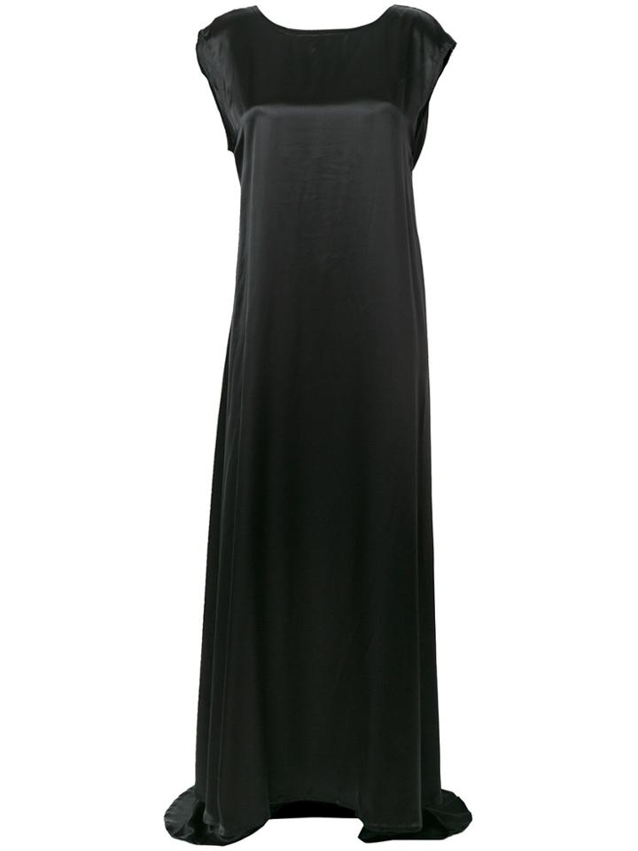 Ann Demeulemeester Pleated Waist Gown - Black