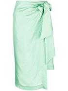 Cult Gaia Lottie Sarong Skirt - Green