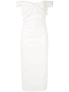 Rachel Gilbert Kiki Frill Trim Dress - White