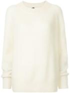 H Beauty & Youth Oversized Long-sleeve Sweater - White
