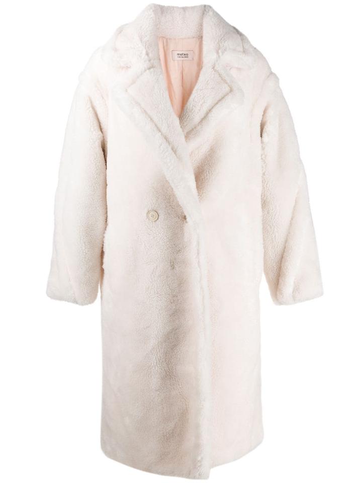 Yves Salomon Meteo Textured Double-breasted Coat - Neutrals