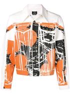 Calvin Klein 205w39nyc Abstract Denim Jacket - White