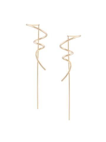 Sophie Bille Brahe 'petite Pirouette' Earrings, Women's, Yellow/orange