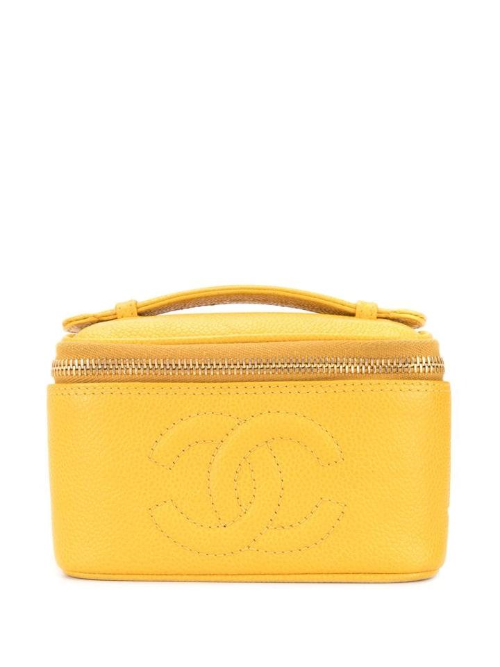Chanel Pre-owned Cc Cosmetic Hand Bag Vanity - Yellow