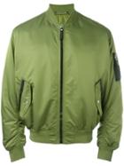 Versace Medusa Plaque Bomber Jacket, Men's, Size: 50, Green, Polyamide/viscose/cupro/spandex/elastane