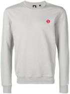 Aspesi Logo Print Crew Neck Sweatshirt - Grey