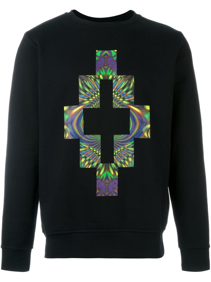 Marcelo Burlon County Of Milan 'mercedario' Sweatshirt, Men's, Size: Small, Black, Cotton