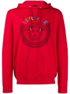 Versace Embroidered Logo Hoodie