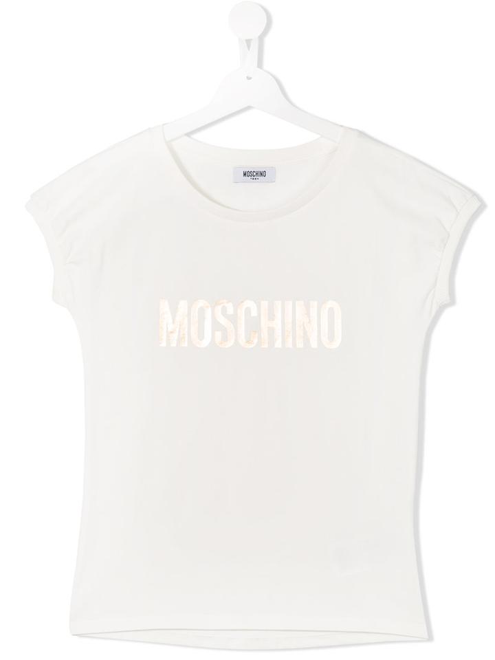 Moschino Kids Logo Print T-shirt, Size: 14 Yrs, Red