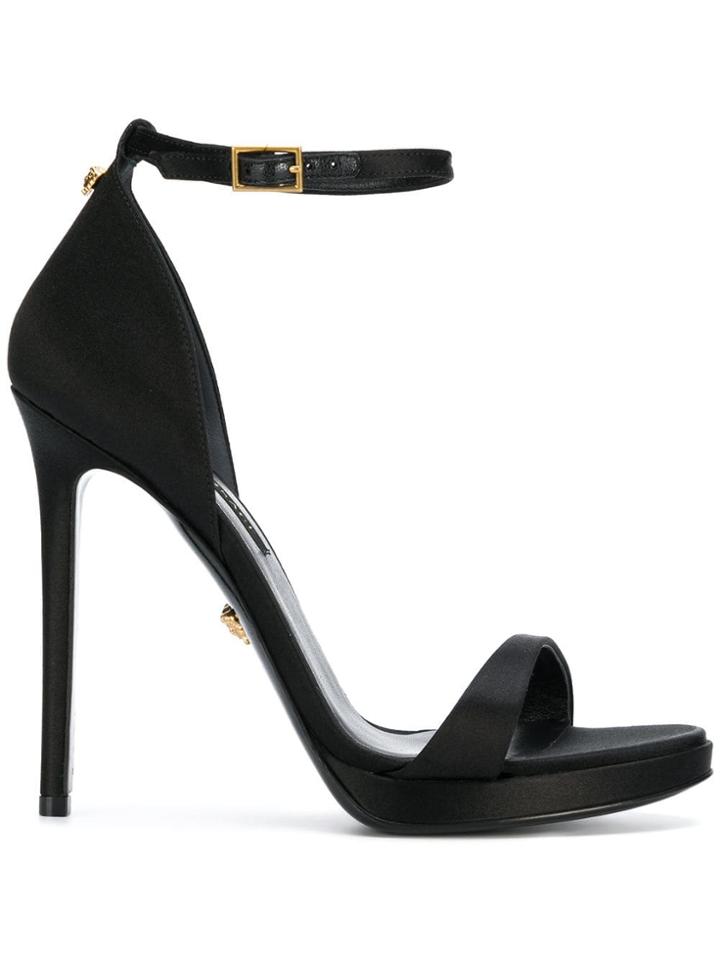 Versace Open Toe Pumps - Black