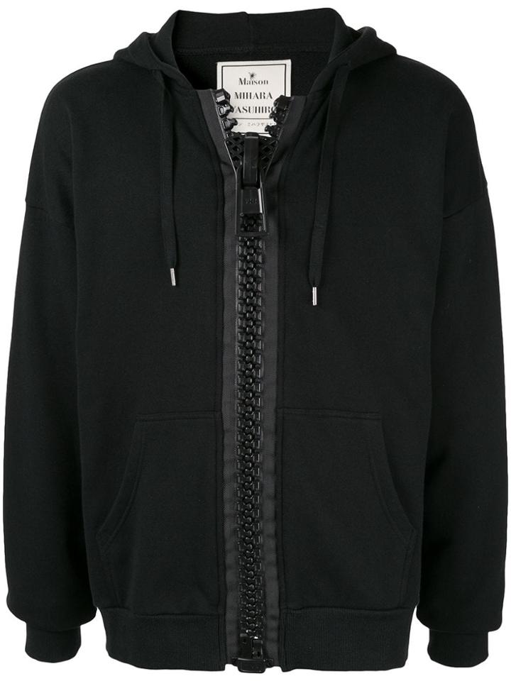 Maison Mihara Yasuhiro Oversized Zipper Hoodie - Black