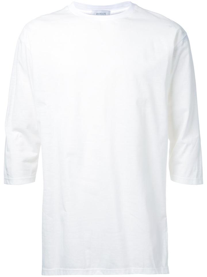 En Route - Three-quarters Sleeve T-shirt - Men - Cotton/polyester - 3, White, Cotton/polyester
