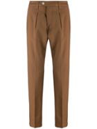 Entre Amis Mala Mid-weight Tailored Trousers - Brown
