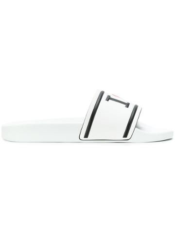 Dolce & Gabbana I Heart D & G Slides - White