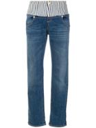 Roberto Cavalli Striped Detail Straight Jeans - Blue