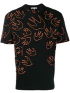 Mcq Alexander Mcqueen Swallow-print T-shirt - Black