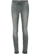 Closed Distressed Skinny Jeans, Women's, Size: 26, Grey, Cotton/spandex/elastane