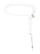 Mm6 Maison Margiela Chain Belt, Women's, White, Plastic/aluminium/zinc/copper