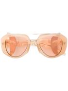 Jacques Marie Mage Loulou Sunglasses - Nude & Neutrals