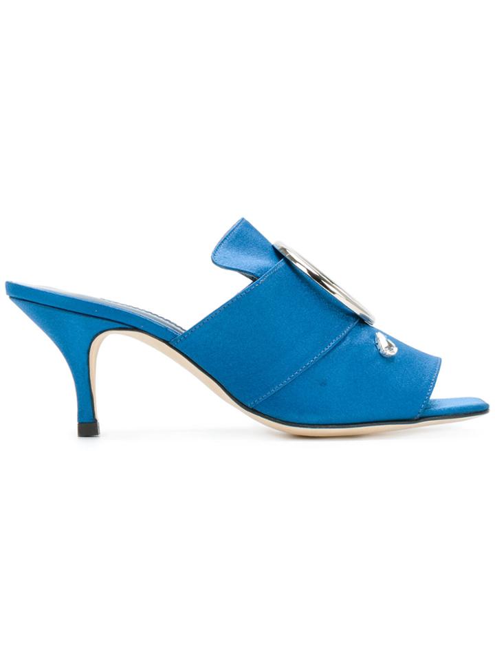 Dorateymur Buckled Open-toe Mules - Blue