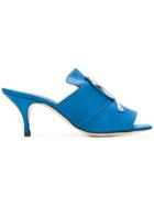Dorateymur Buckled Open-toe Mules - Blue