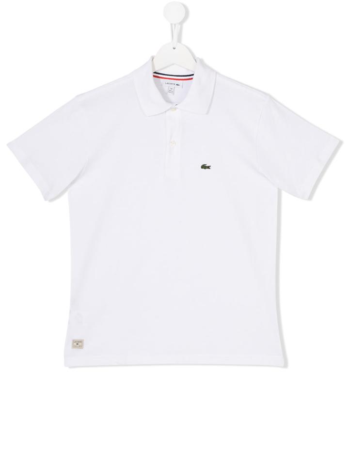 Lacoste Kids Short Sleeve Polo Shirt - White