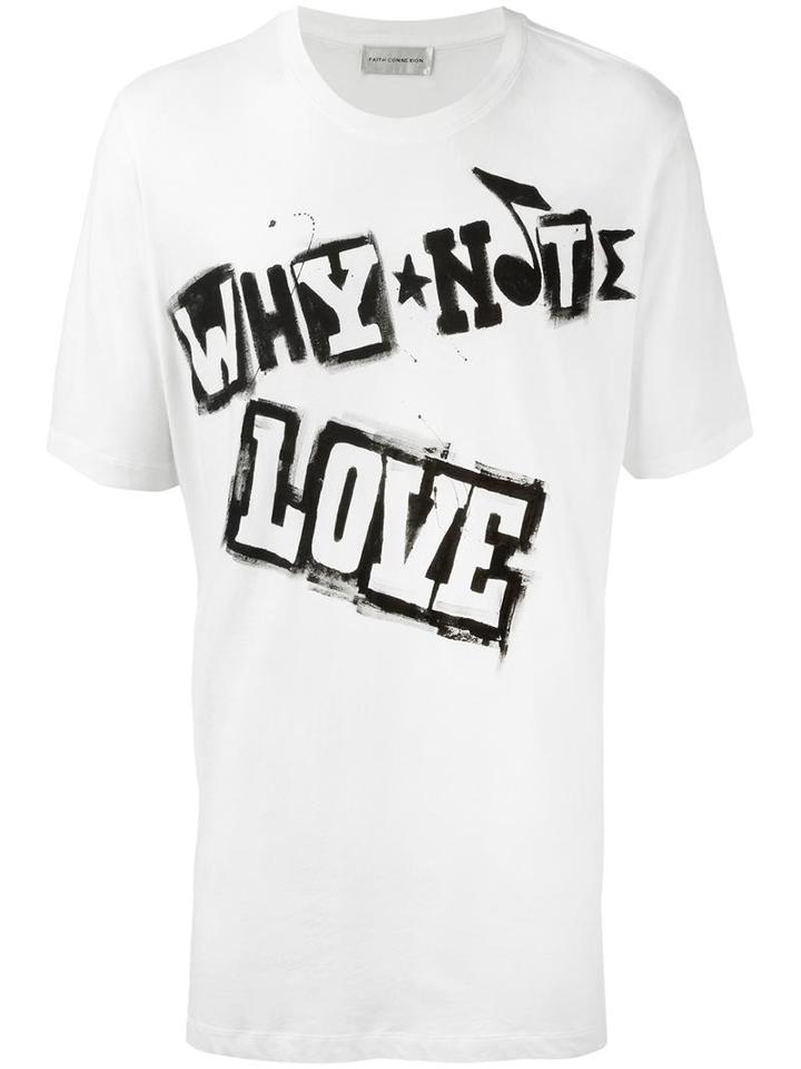 Faith Connexion 'love Circus' T-shirt, Men's, Size: Xs, White, Cotton