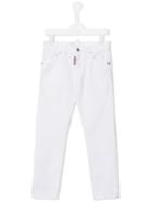 Dsquared2 Kids Slim Jeans, Girl's, Size: 6 Yrs, White