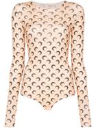 Marine Serre Moon-print Shirt - Pink