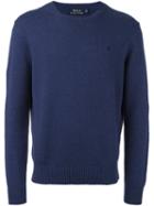 Polo Ralph Lauren Crew Neck Jumper, Men's, Size: Xl, Blue, Cotton